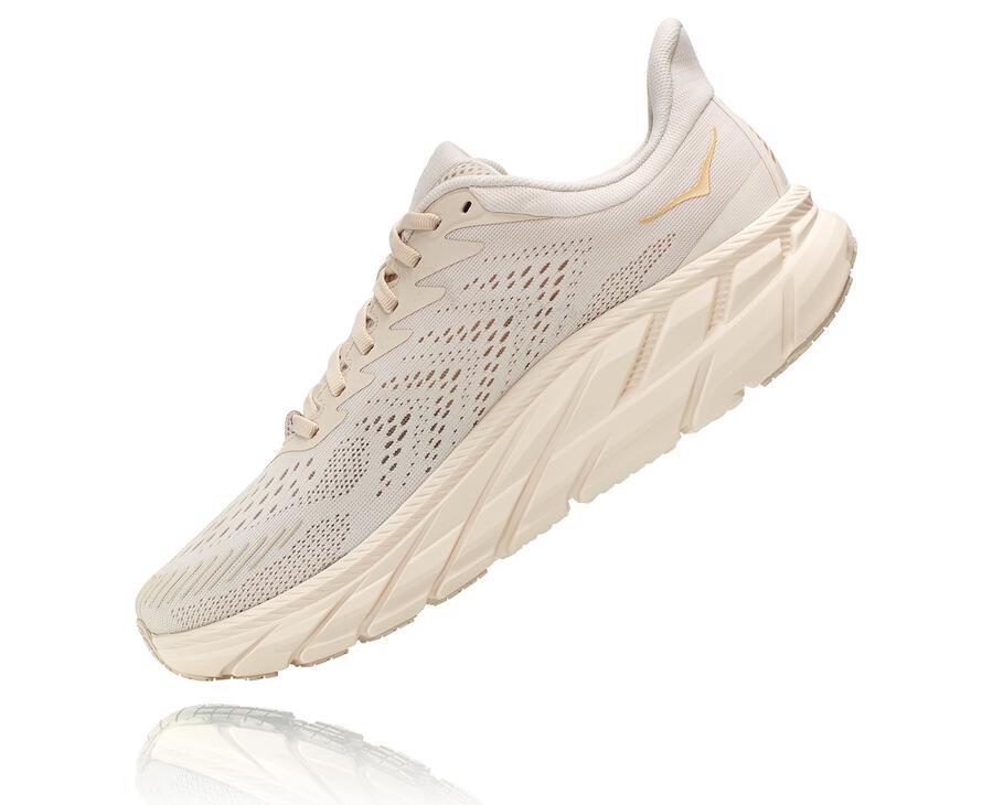 Hoka One One Tenisky Panske Biele - Clifton 7 - 95702-OFPA